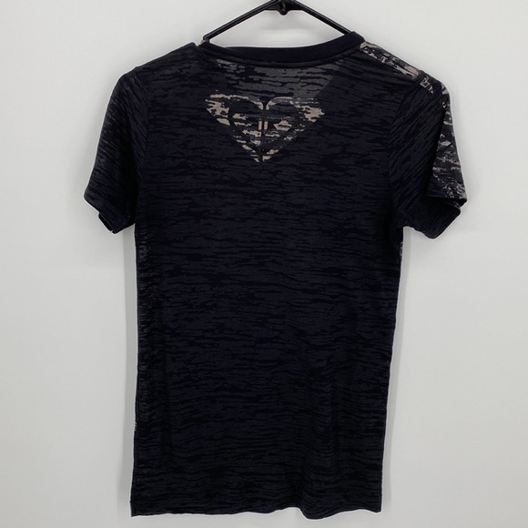 Roxy Semi-Sheer Wearable Art Tee Size Small - Picture 5 of 7